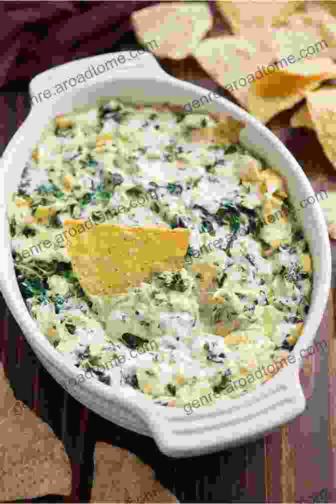 A Bowl Of Spinach Artichoke Dip With Tortilla Chips The Ultimate Healthy New Year S Eve Menu: New Year S Eve Recipes To End The Year Right: New Year Cooking