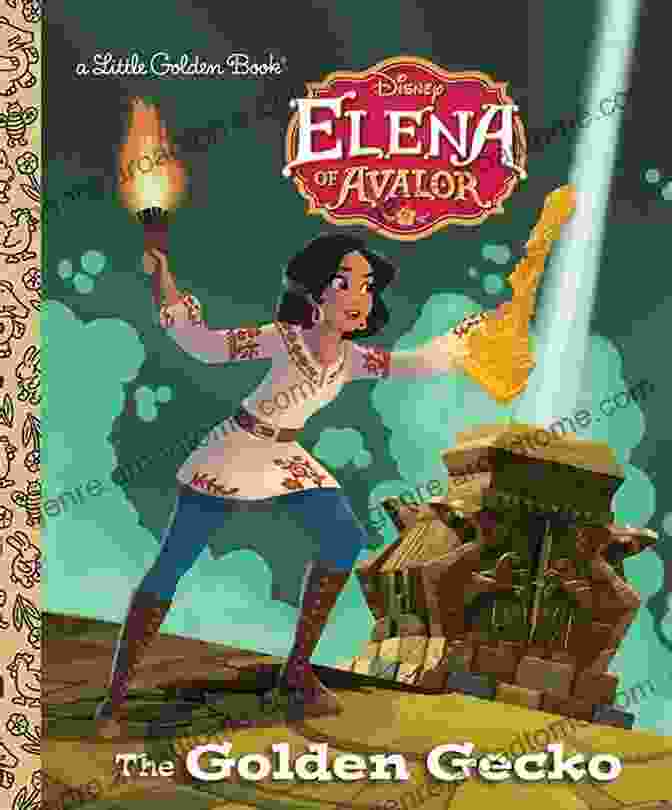 A Child Reads The Disney Elena Of Avalor Little Golden Book. Royal Vacation (Disney Elena Of Avalor) (Little Golden Book)