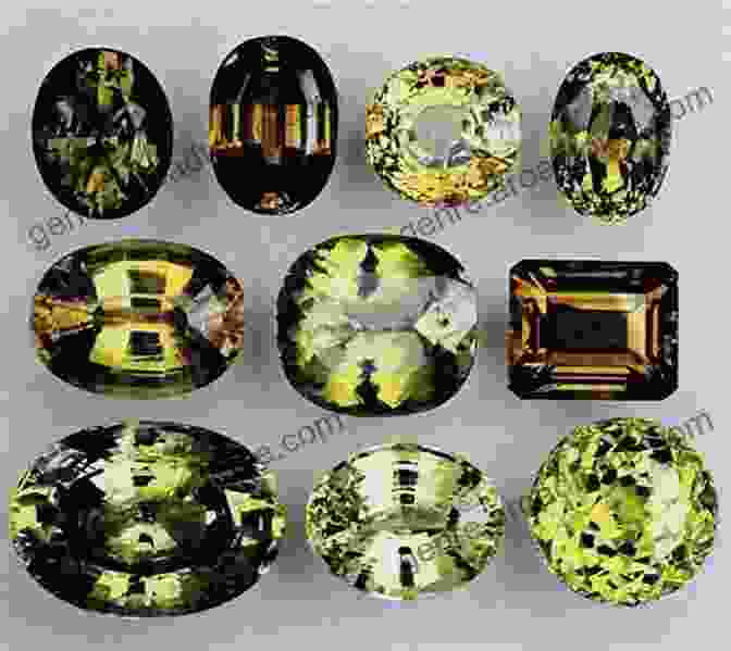 A Faceted Chrysoberyl Gemstone, Showcasing Its Vitreous Luster And Golden Green Hue. Identification Of Chrysoberyl