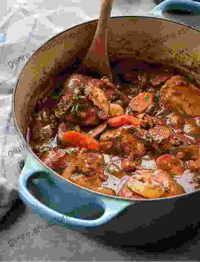 A Hearty And Flavorful Coq Au Vin, A Classic French Dish Featuring Tender Chicken Braised In Red Wine. The Fresh French Foods: The Delicious And Easy To Follow French Recipes