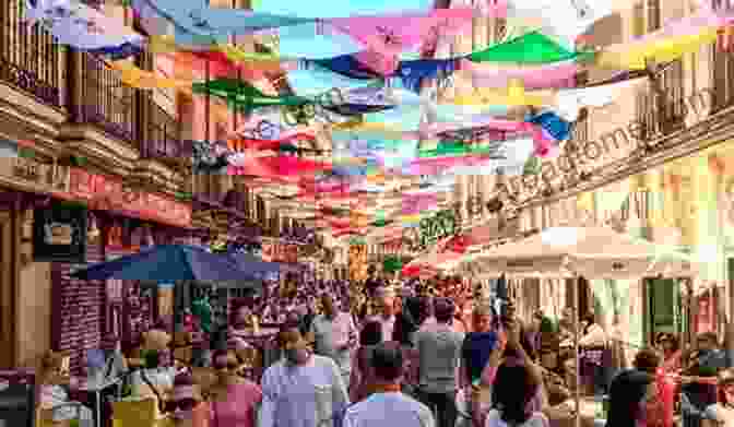 A Lively Street Scene In La Latina, With Locals Enjoying Tapas At Outdoor Tables. Madrid Travel Guide 2024 : Top 20 Local Places You Can T Miss In Madrid