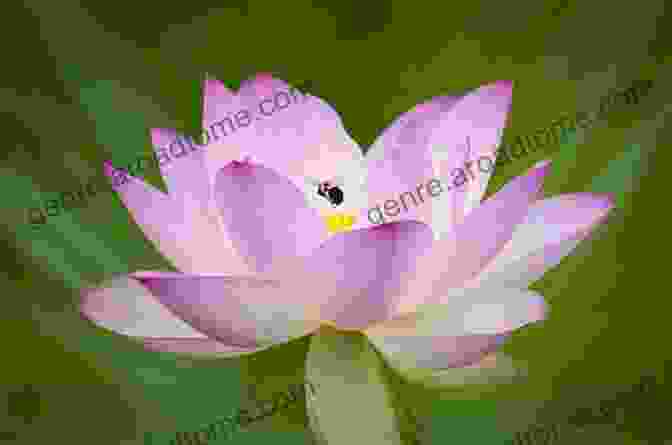 A Photo Art Image Of A Lotus Flower With A Bee On Its Petals. Photobook Of Lotus Flowers: Photo Art Photo Of Lotus Flower 100+ Images