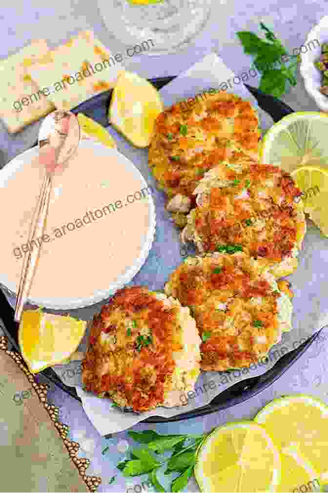 A Plate Of Crab Cakes With Remoulade Sauce The Ultimate Healthy New Year S Eve Menu: New Year S Eve Recipes To End The Year Right: New Year Cooking