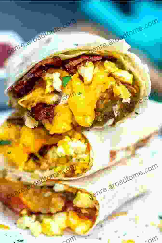 A Sizzling Breakfast Burrito Filled With Fluffy Eggs, Savory Chorizo, And Melted Cheese Healthy Mexican Meals Recipes To Cook: Easy Tijuana Recipes To Try For Yummy Meals: Mexican Yummy Recipes