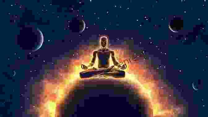 A Solitary Figure Meditating Amidst Celestial Bodies, Symbolizing The Transformative Power Of The Rosicrucian Path The Conscious Interlude (Rosicrucian Free Download AMORC Editions)