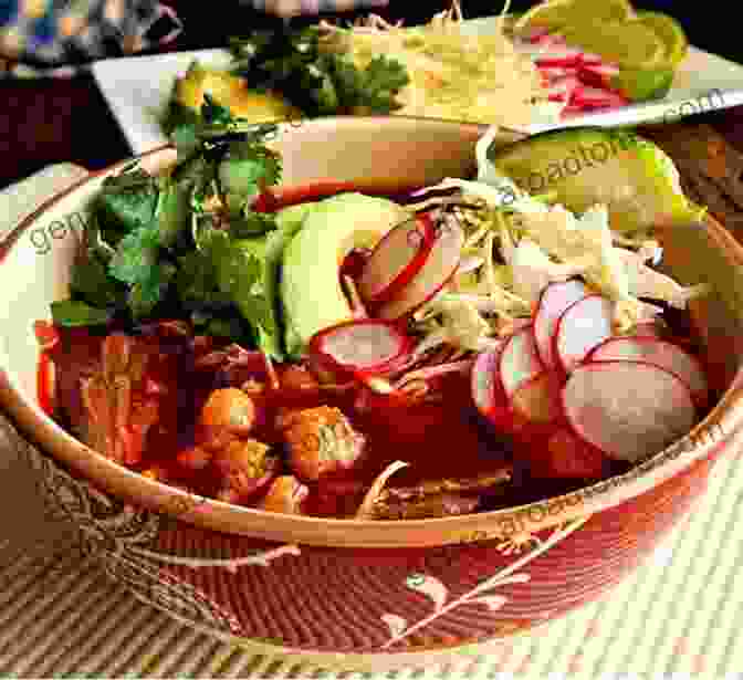 A Steaming Bowl Of Pozole, A Traditional Mexican Stew With Hominy, Pork, And A Rich Red Broth Healthy Mexican Meals Recipes To Cook: Easy Tijuana Recipes To Try For Yummy Meals: Mexican Yummy Recipes