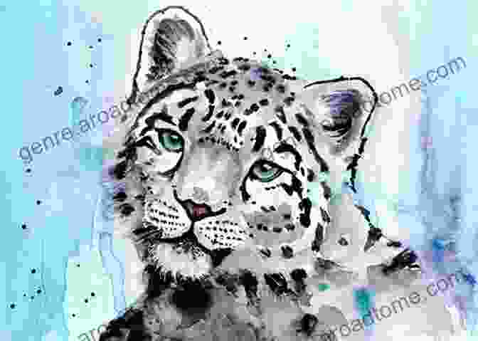 A Vibrant Illustration Of A Snow Leopard Amidst A Snowy Landscape. 50 Extreme Animals 25 Desert Animals 25 Polar Animals DOUBLE PACK Amazing Facts Photos And Video Links To Some Of The World S Most Awesome Animals (25 Amazing Animals Series)