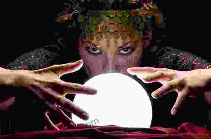 A Woman Gazing Into A Crystal Ball, Symbolizing The Power Of Precognition Sensing The Future