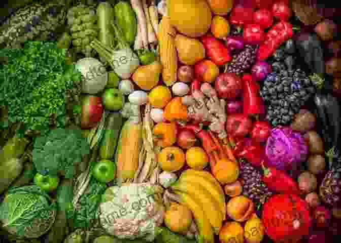 Assortment Of Colorful Fruits And Vegetables Beneficial For Eye Health The Dry Eye Remedy: The Complete Guide To Restoring The Health And Beauty Of Your Eyes