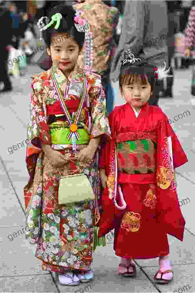 Children Dressed In Traditional Japanese Costumes, Learning About Japanese Culture Through The Dictionary Japanese English Visual Dictionary For Kids