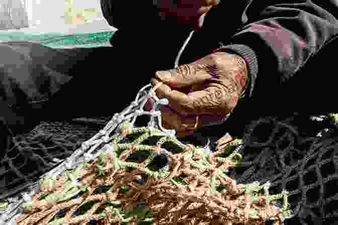 Fishermen, Weathered And Skilled, Mending Their Fishing Nets In Preparation For Their Next Voyage Weather Folk Lore Of The Sea And Superstitions Of The Scottish Fishermen