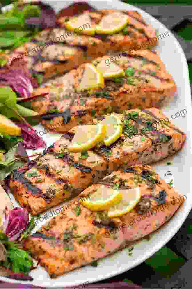 Grilled Salmon With Lemon Herb Sauce Wheat Free Appetizer And Main Course Recipes (How To Be Wheat Free 3)