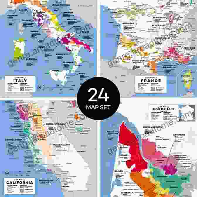 Map Of The World With Wine Glasses Marking Different Wine Regions Words Of Winesdom