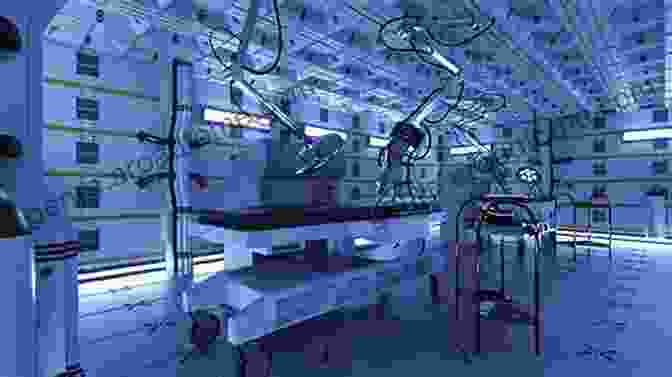 Scientists Working In A Laboratory, Surrounded By Futuristic Equipment And Glowing Beakers. The Longevity Code: Slow Down The Aging Process And Live Well For Longer: Secrets From The Leading Edge Of Science