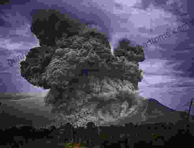 Volcanic Eruption Spewing Ash And Gases Oxidation Of Irons Soil Affected In Volcanic Events